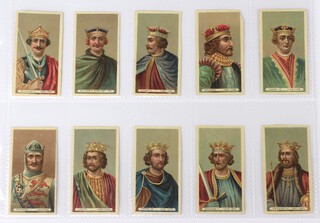 Wills cigarette cards, Kings and Queens of England (silks) W.251 an incomplete set of 35 (37 including duplicates) 