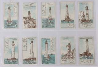 Societe Job cigarette cards, British Light Houses (1925), a complete set of 25 