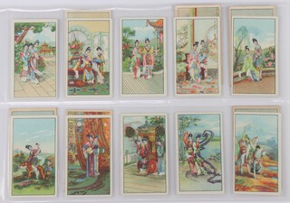 British American Tobacco cigarette cards, 2 sets of Chinese Script backs depicting Chinese scenes and motoring scenes 