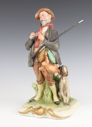 A Capodimonte figure "The Poacher" 32cm 