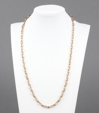 A yellow gold 14ct necklace 53cm, 27.8 grams 