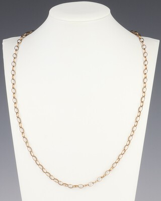 A 9ct yellow gold necklace 74cm, 11.6 grams 