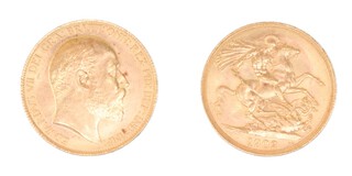 An Edward VII double sovereign 1902