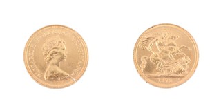 A Queen Elizabeth II sovereign 1979 