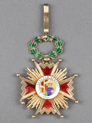 The Spanish Order of Isabella The Catholic, a neck badge 