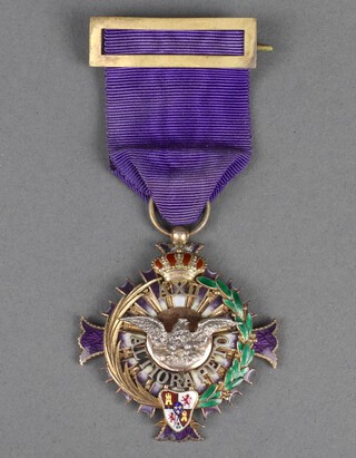 A Spanish Order of Alfonso XI breast badge 