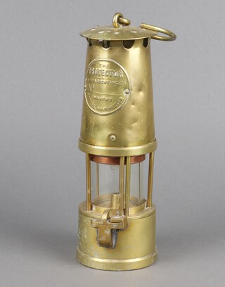 An Eccles miner's safety lamp "The Protector" 