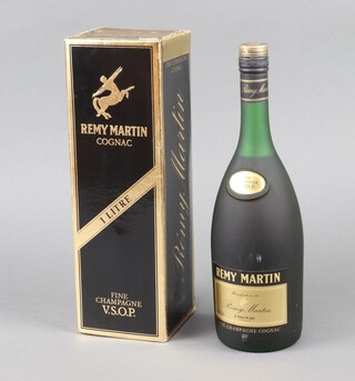 A litre bottle of Remy Martin Cognac, boxed 