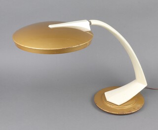 A Fase "Boomerang 64" desk lamp, 37cm h, circa 1960's, the lamp can revolve 360 degrees on its base, designed by Luis Perez de la Oliva for Fase