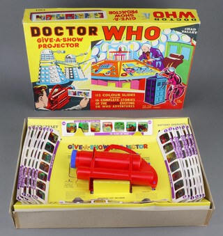 Chad Valley, a Dr Who Give a Show projector, boxed and complete with projector, insert and all slides 