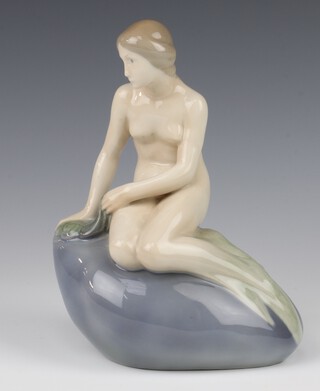 A Royal Copenhagen porcelain figure of "The Little Mermaid" shape no.4431 21cm 