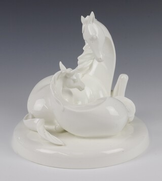 A Royal Doulton white glazed figure Images, The Gift of Life HN3524 21cm 