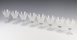 Eight Waterford Crystal Maeve design large wine glasses 