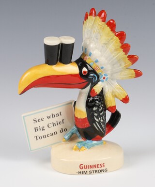 A Royal Doulton limited edition advertising figure Big Chief Toucan "Guinness Him Strong" MCL3 no.279/2000 16cm 