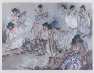 Sir William Russell Flint (Scottish 1880-1969), print signed in pencil, "Variations IV " with  Fine Art Trade Guild blind proof stamp 48cm x 62cm 