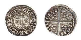 England, Edward I, London mint, 1272-1307, silver Penny, 19mm, 1.4g. Obv: Crowned bust, facing / Rev: Long cross. S.1409 