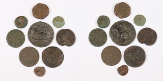 Various Ancient Greek bronze coins.(9)