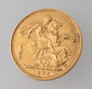 A Victorian sovereign 1895