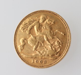 A Edward VII half sovereign 1903