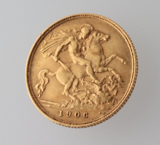 An Edward VII half sovereign 1906