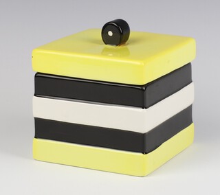 A Bassett's style liquorice ceramic box in the form of a sweet 13cm 