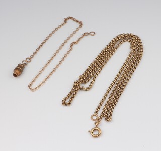 A 14ct yellow gold necklace, 55cm, 7.2 grams 