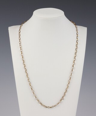 A 9ct yellow gold necklace, 53cm, 5.9 grams 