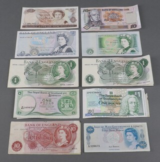 A quantity of United Kingdom bank notes, face value forty four pounds and 9 other bank notes