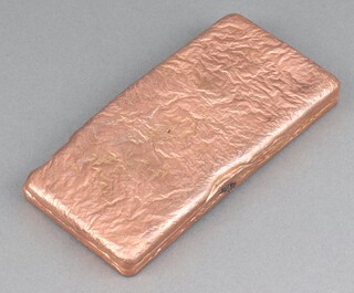 A 42-ounce ingot of fine copper marked DH 