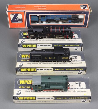 Two Wren train tank engines - W2215 and W2218, a Wren diesel engine W2231 and a Lima locomotive and tender King Charles II  