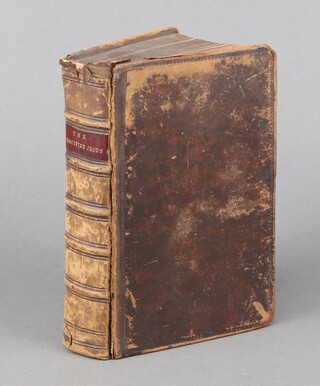 Horneck Anthony, "The Crucified Jesus (Jefus) or A full account of the nature, end, design & benefits of the sacrament of the Lords Supper : With necessary directions, prayers, praises and meditations, to be used by persons who come to the Holy Communion", Lowndes and Salusbury 1686. Rebound in calf, raised bands and gilt tile to spine, marbled endpapers, 16mo  