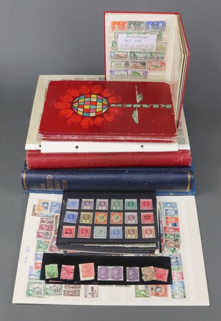 A stock book of GB and Commonwealth mint stamps, Victoria to Elizabeth II, an album of GB mint and used stamps George V to QEII, an album of Commonwealth used stamps and various loose mint and used GB stamps Victorian to QEII 