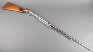 A 1930's BSA Standard No 2 Air Rifle .22 ( later Chrome plated ) serial S79420, 81cm barrel 