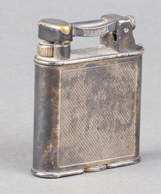 An Art Deco Dunhill engine turned cigarette lighter no.390107 design no. 848767 