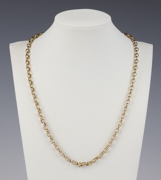 A 9ct yellow gold necklace 48cm, 7.1 grams 