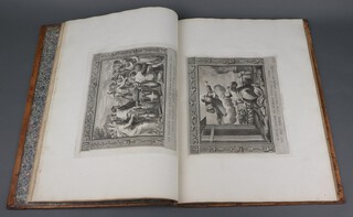 Raphael, Picturae Peristyli Vaticani, Petrus Paulus Montagnani Rom 1790., fully bound in brown calf and gilt with raised bands to spine. Engraved title and 52 plates after Raphael, folio 495mm x 395mm