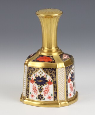 A Royal Crown Derby Imari pattern  hand bell 1128/L11 13cm (second) and 1 other A/F