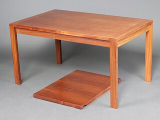 Gordon Russell Limited, an extending teak and Laurel? dining table model R.827 72cm h x 84cm w x 136cm l (197cm extended) purchased 29th December 1970