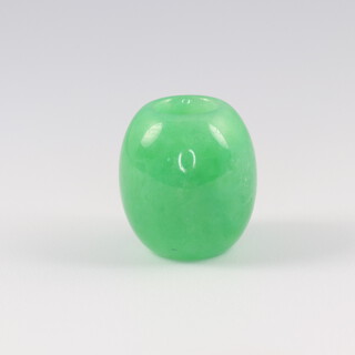 An apple green jade bead 14mm 