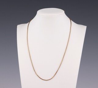 A 9ct yellow gold necklace 42cm, 5.6 grams 