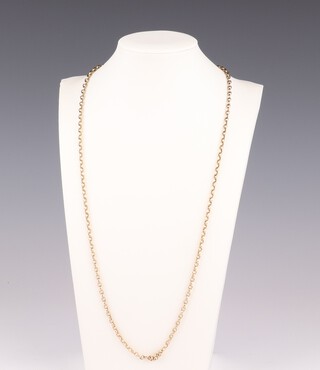 A 9ct yellow gold necklace, 67cm, 16.3 grams 