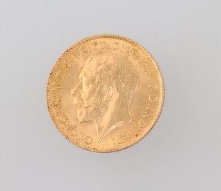 A George V half sovereign 1914 