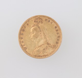 A Victorian half sovereign 1892