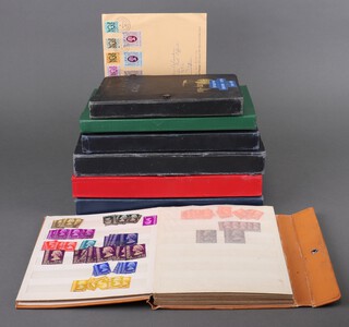 Seven stock books of mint and used world stamps including Hong Kong Elizabeth II, Malaya, Singapore, Philippines, Vietnam, Angola, Jamaica George V and later, Uganda, Mauritius, Australia George V and later 