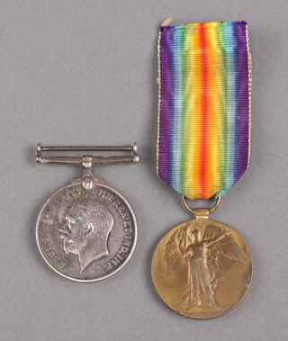 A British War medal and Victory medal to J.90622 Charles Edward Filewood Boy 1 Royal Navy, together with a photocopy of service record 