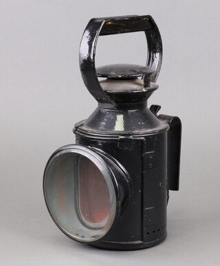 A British Railway 4 coloured hand lantern by Bladon of Birmingham 