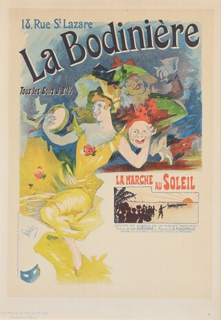 Les Maitres de L'Affiche, lithograph plate No 229 La Bodiniere 18 Rue St. Lazare La Marche Au Soleil 37cm x 26cm 