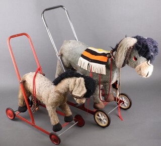 A child's push-along figure of a donkey 50cm and 1 other 