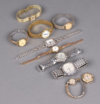 A gentleman's vintage steel cased Rotary wristwatch and minor wristwatches 
