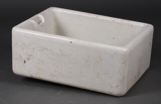 A butler's sink 26cm h x 62cm w x 46cm d